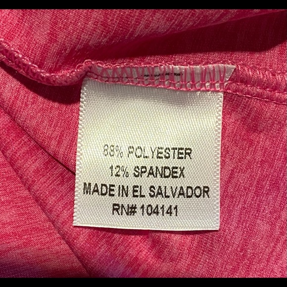 Lady Hagen L/S V-Neck Poly/Spandex Shirt Size M - Picture 4 of 5